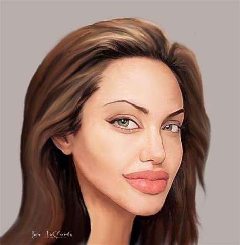 Angelina Jolie Caricature By Jantheempress On Deviantart