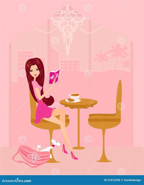 Girl Relax By Reading A Book And Drinking Coffee Royalty Free Stock Image Image 31012296