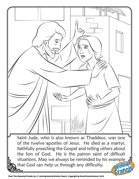 √ St Jude Coloring Page Coloring Pages And Games For Kids Print For