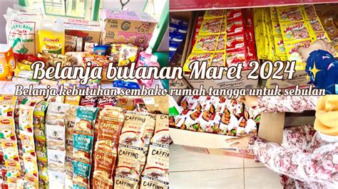 Grocery Shopping Belanja Bulanan Maret Belanja Sembako Sampai