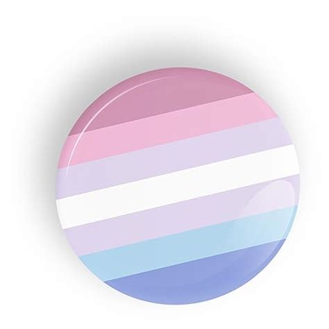 Bigender Pride Flag Pin Badge Button Or Fridge Magnet Lgbt