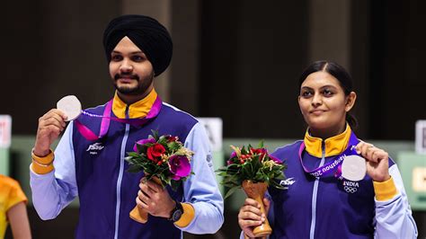 Asian Games 2023 Shooting Indias 10m Air Pistol Mixed Team Wins