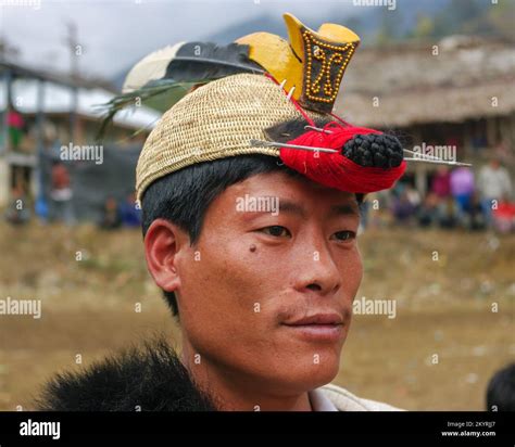 Raga Arunachal Pradesh India 02 25 2009 Portrait Of Young Nyishi