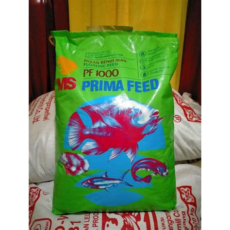 Jual Prima Feed PF 1000 Pakan Ikan Lele Mujair Gurame Ecer 1KG Shopee