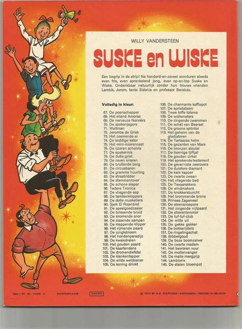 Suske En Wiske Nr 144 Lambiorix 1e Druk VK 1973 Mijn Bobbedoes