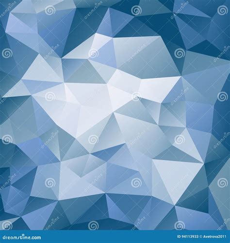 Fondo Poligonal Azul Y Blanco Modelo Geométrico Triangular Fondo