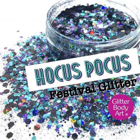 Chunky Festival Glitter Hocus Pocus Temporary Tattoo Store