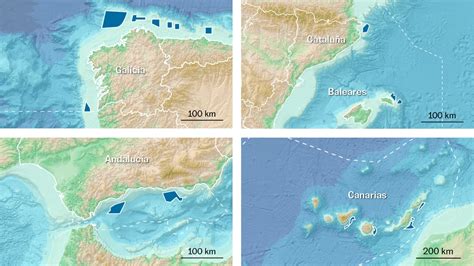 The energy map eólica marina estas son las zonas en las que se