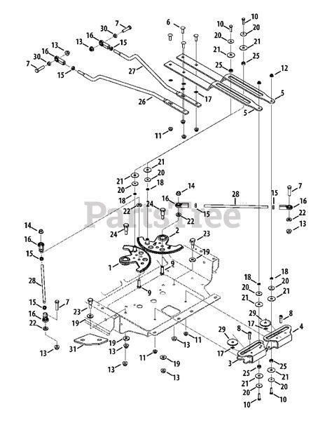 Cub Cadet Rzt S50 17wf2bdp056 Cub Cadet 50 Rzt Zero Turn Mower 2012 Steering Linkage