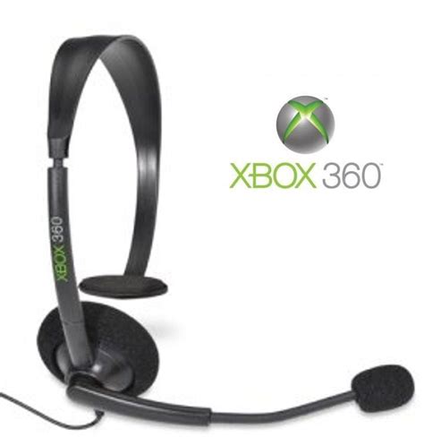 Microsoft Wired Headset With Boom Mic For Xbox 360 Black Refurbished