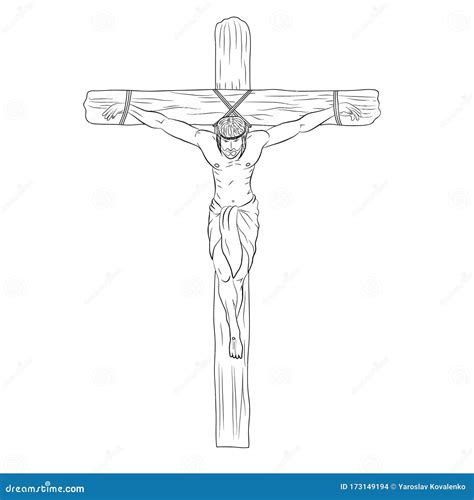 J Sus Sur La Croix La Crucifixion De J Sus Sur La Croix Illustration