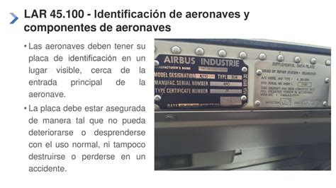 Módulo 22 Identificación de aeronaves y componentes de aeronaves