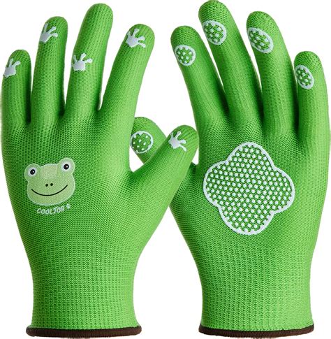 Digz Youth Stretch Garden And Yardwork Gloves With Nitrile