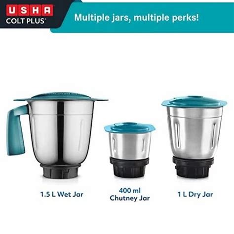 Usha Colt Plus MG 3772 Mixer Grinder For Wet Dry Grinding 750 W At