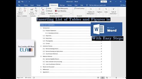 How To Create A List Of Figures In Ms Word Printable Templates Free