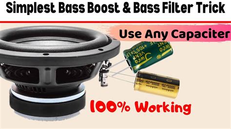 How To Increase Bass On Subwoofer Using Capacitor And Choke Coil