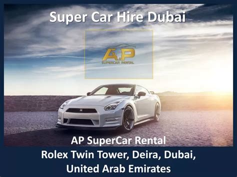 Ppt Dubai Supercar Rental Super Car Hire Dubai Powerpoint