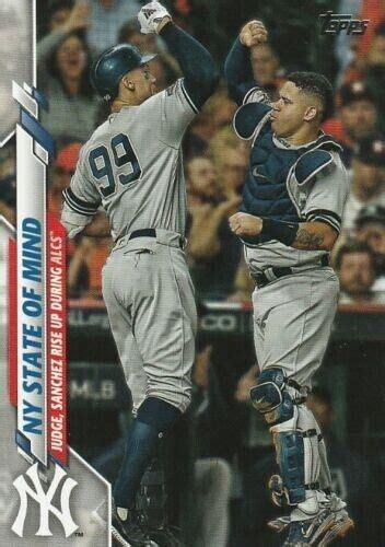 2020 Topps Series Two NY State Of Mind Aaron Judge Gary Sanchez Yankees