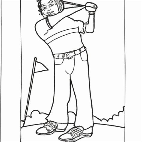 Desenhos Lendários de Golf para Imprimir e Colorir