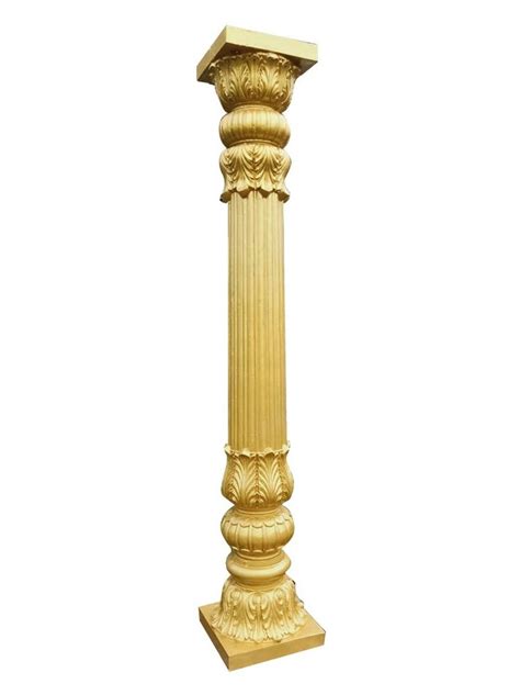 Cylindrical Golden Frp Pillar For Decoration X Feet At Rs In