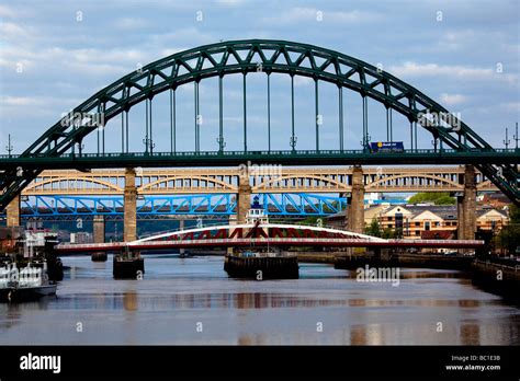 The Tyne Bridges River Tyne Newcastle upon Tyne Stock Photo - Alamy