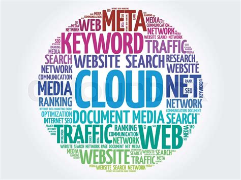 Cloud Word Cloud Stock Vector Colourbox