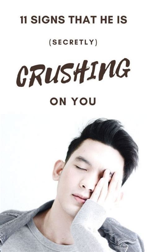 Signs That He Secretly Crushing On You A Guy Like You Crush