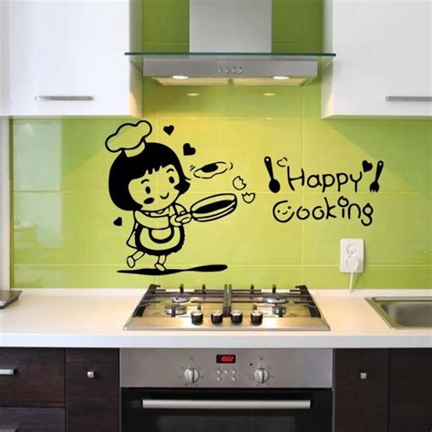 Jual Sticker Cutting Kitchen Dapur Happy Cooking Stiker Wall Stiker