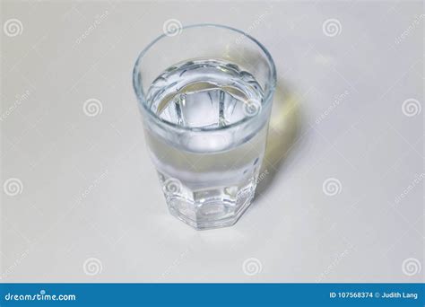 A Tall Glass of Water on White. Stock Photo - Image of clean, spring ...