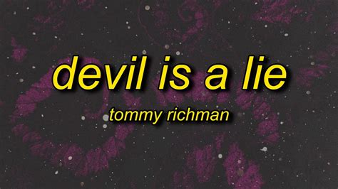 Tommy Richman DEVIL IS A LIE Lyrics YouTube