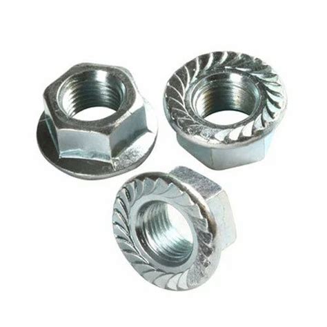 Mild Steel Hex Flange Nut Size M5 To M12 At Best Price In Ludhiana