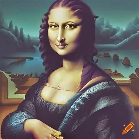 Portrait Of Mona Lisa With A Modern Fashion Twist On Craiyon