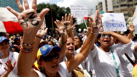 Venezuela Protests Women March Against Maduro Bbc News