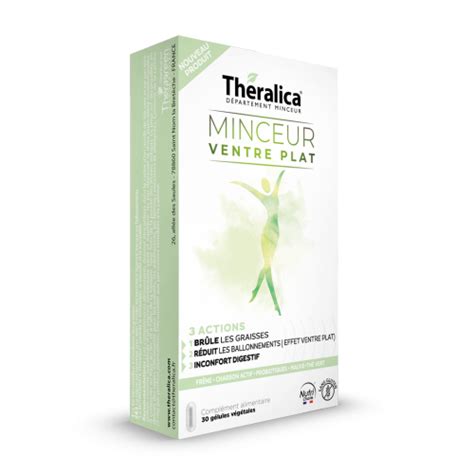 THERALICA MINCEUR Ventre Plat 3 Actions 30 Gélules Pharmacie