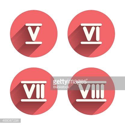 Roman Numeral Icons. Number Five, Six, Seven Stock Clipart | Royalty-Free | FreeImages