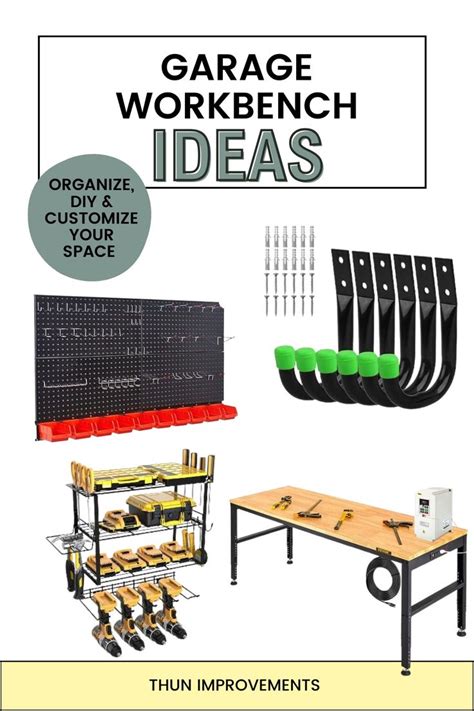 Garage Workbench Ideas | Garage work bench, Workbench, Small bathroom organization