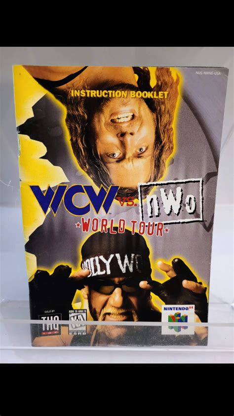 Mavin WCW Vs NWO World Tour N64 Nintendo 64 Instruction Manual Only