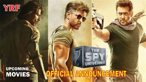 YRF Upcoming Movies Pathan 2 SPY Universe Tiger 3 Official