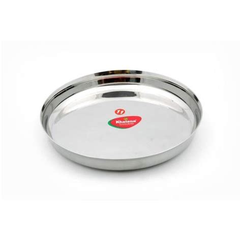 Round Stainless Steel Thali For Home Hotel Etc At 180 Kg In Ahmedabad