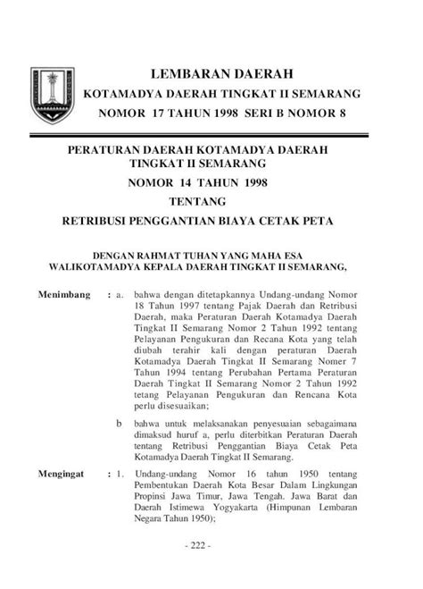 PDF LEMBARAN DAERAH DPRD Kota Semarang 2016 12 5 3 Surat