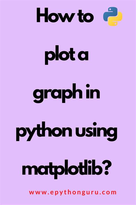 The Text How To Plot A Graph In Python Using Matplotib On A Purple