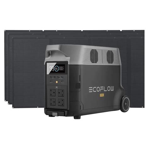 Ecoflow Delta Pro 3x 400w Solar Panel Solar Generator