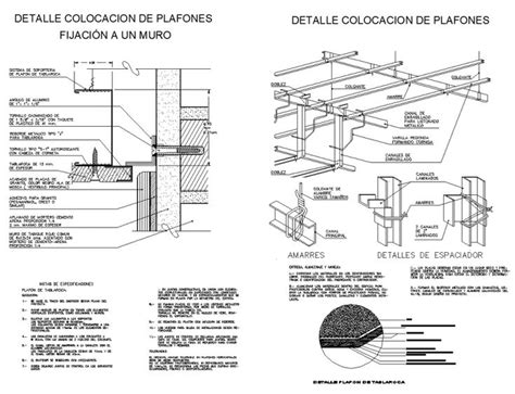 Detail Drawing of Suspended Ceiling in DWG File