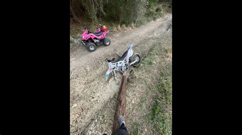 Makenna Watches Her First Life Flight Out Of Croom Atv Park Pink Atv