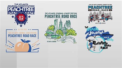 2023 AJC Peachtree Road Race T Shirt Design Finalists 11alive