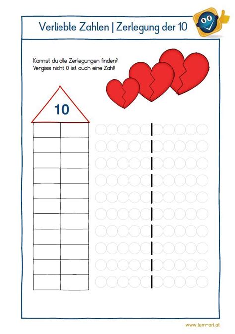 Zerlegung Der 10 Zahlen Lernen Vorschule Mathe Für Vorschulkinder