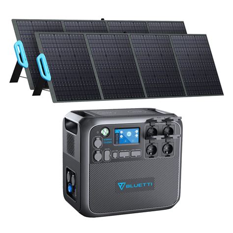 BLUETTI AC200MAX Generatore Elettrico Con 2 Pannelli Fotovoltaici PV200