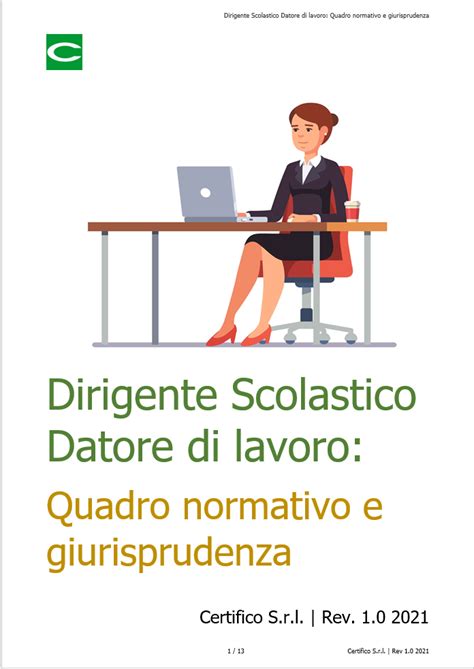 Dirigente Scolastico Datore Di Lavoro Quadro Normativo E