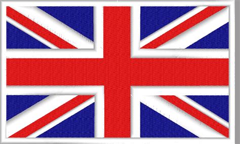 British Flag designs 3 size pack logo embroidery design