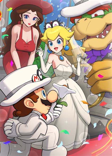 Princess Peach Mario Bowser Pauline Cappy And 4 More Mario And 1